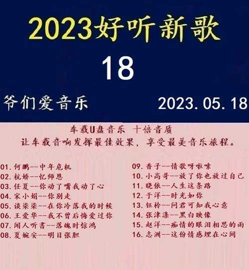 群星《2023好听新歌18》十倍音质WAV分轨