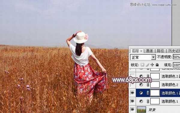 使用Photoshop调出逆光紫色效果的外景人像图文教程