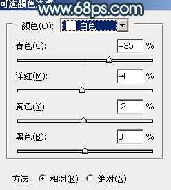 Photoshop调制出甜美的暗调青红色铁轨人物图片